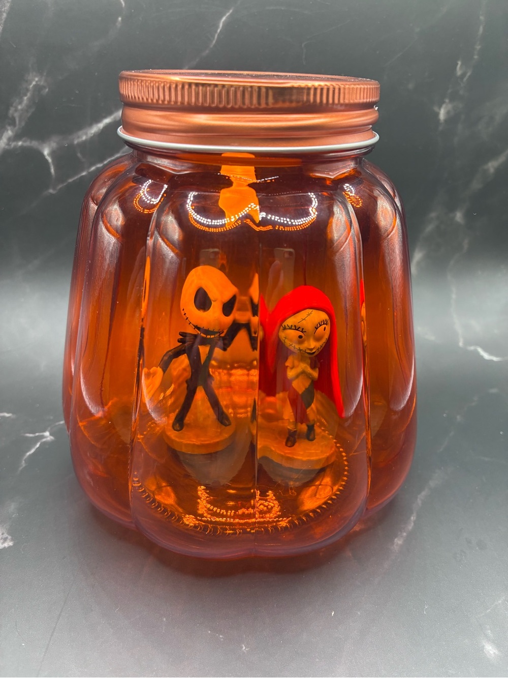 Nightmare Before Christmas Pumpkin Candle Jar